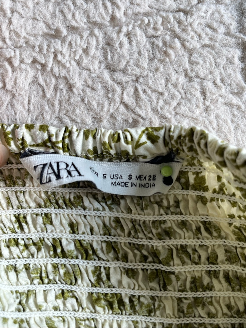 Cottage Core Zara Coquette Drop Waist Smocked Ruffle Mini Skirt Boho - Picture 9 of 9